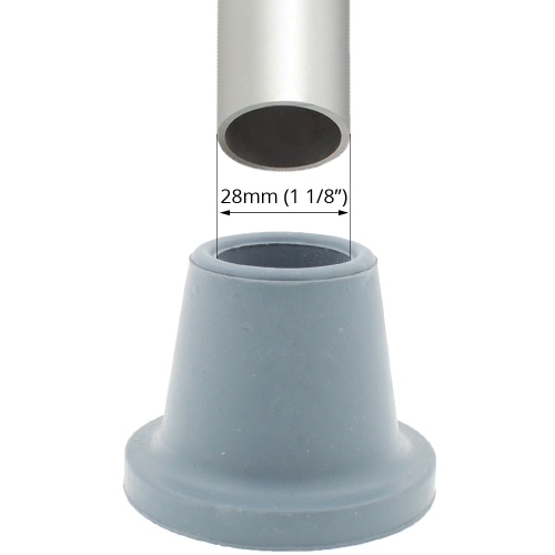 28mm (1 1/8'') Replacement Rubber Ferrules For Shower Chairs & Stools
